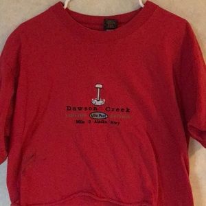 Cropped Red Vintage Shirt